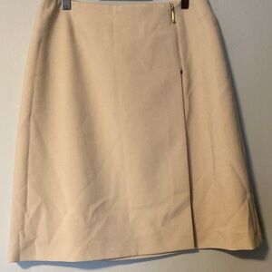 1.2.3 Un Deux Trois Beige Wrap Skirt F 42
